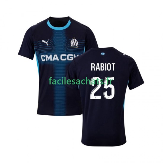 Maillot Olympique de Marseille Adrien Rabiot 25 2025-2026 Extérieur Homme MC