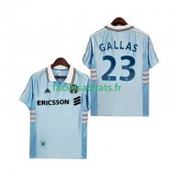 Maillot Olympique de Marseille Gallas 23 Retro 1998 1999 Extérieur Homme MC