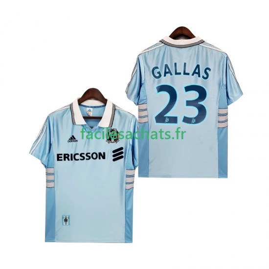 Maillot Olympique de Marseille Gallas 23 Retro 1998 1999 Extérieur Homme MC