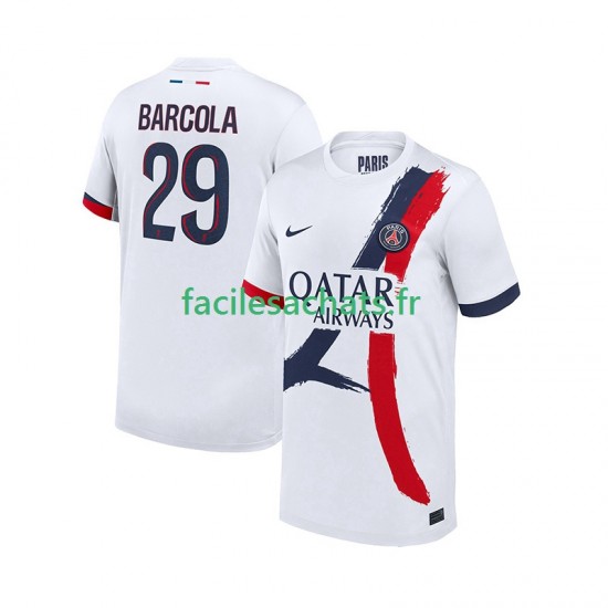 Maillot Paris Saint-Germain Bradley Barcola 29 2025-2026 Extérieur Homme MC