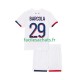 Maillot Paris Saint-Germain Bradley Barcola 29 2025-2026 Extérieur Enfant MC