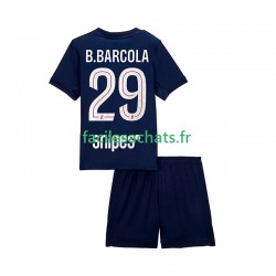 Maillot Paris Saint-Germain Bradley Barcola 29 2025-2026 Domicile Enfant MC