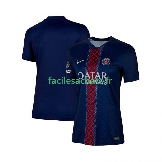 Maillot Paris Saint-Germain 2025-2026 Domicile Femme MC