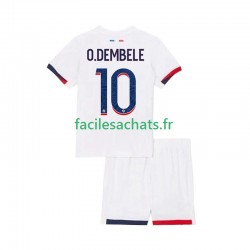 Maillot Paris Saint-Germain Ousmane Dembele 10 2025-2026 Extérieur Enfant MC