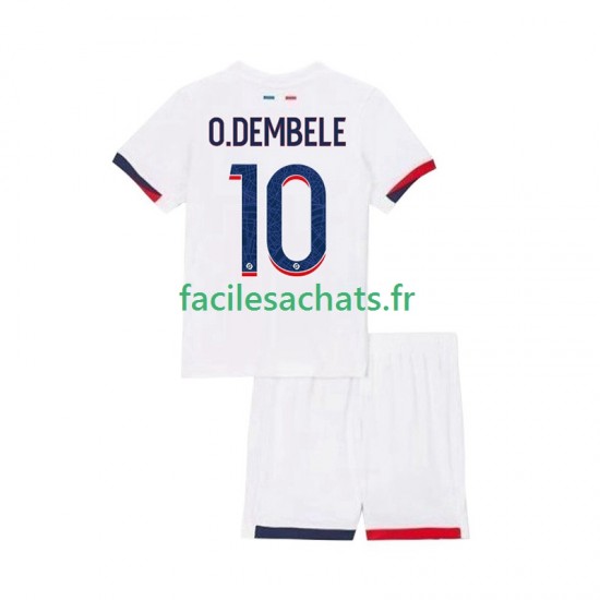 Maillot Paris Saint-Germain Ousmane Dembele 10 2025-2026 Extérieur Enfant MC