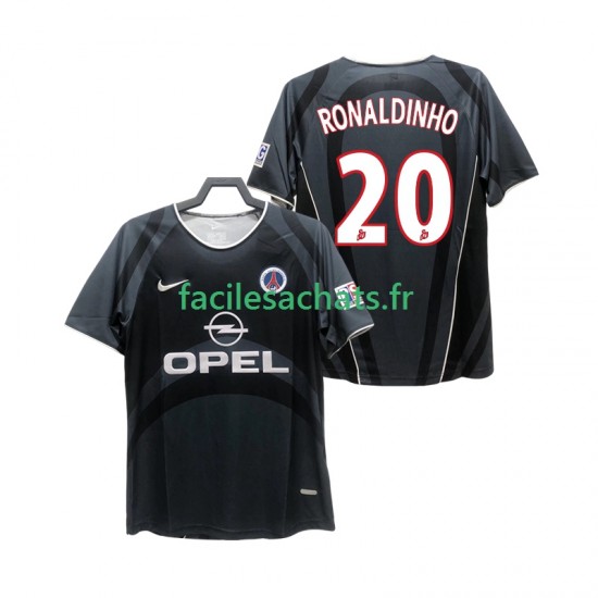 Maillot Paris Saint-Germain RONALDINHO 20 Retro 2001 2002 3ème Homme MC