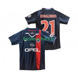 Maillot Paris Saint-Germain RONALDINHO 21 Retro 2001 2002 Domicile Homme MC