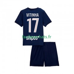 Maillot Paris Saint-Germain Vitinha 17 2025-2026 Domicile Enfant MC