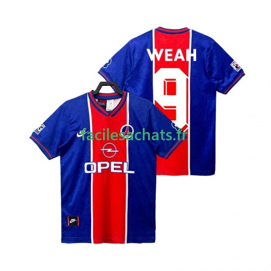 Maillot Paris Saint-Germain WEAH 9 Retro 1995 1996 Domicile Homme MC