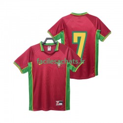 Maillot Portugal 7 Retro 1998 Domicile Homme MC