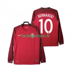 Maillot Portugal BERNARDO 10 Retro 2016 Domicile Homme ML