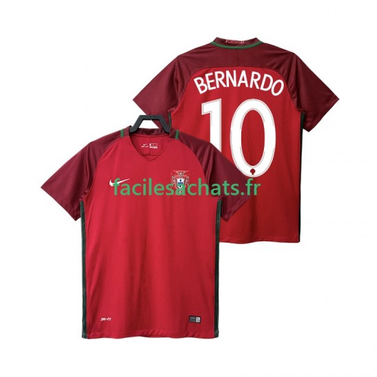 Maillot Portugal BERNARDO 10 Retro 2016 Domicile Homme MC