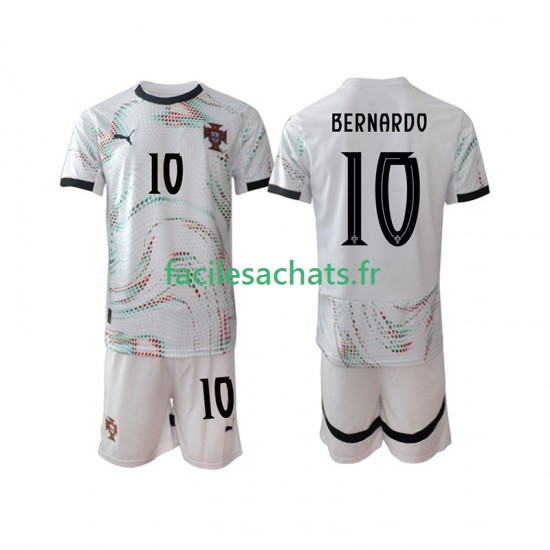 Maillot Portugal Bernardo Silva 10 2025-2026 Extérieur Enfant MC