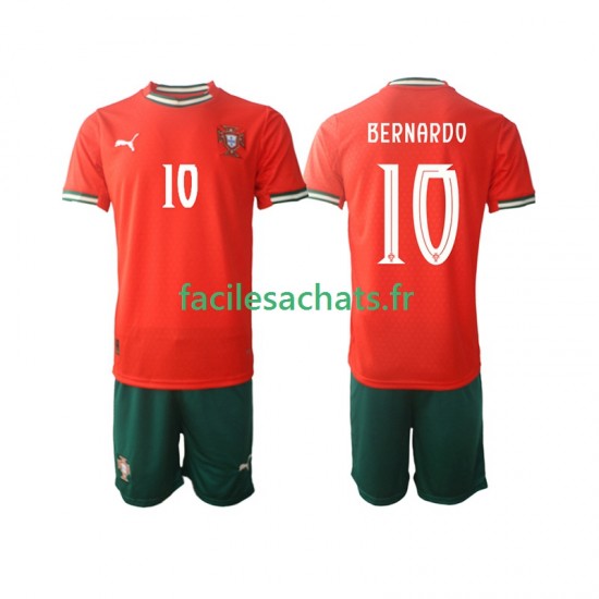 Maillot Portugal Bernardo Silva 10 2025-2026 Domicile Enfant MC