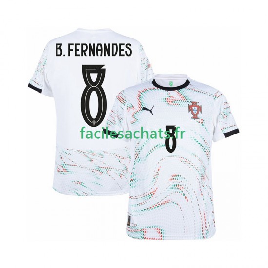 Maillot Portugal Bruno Fernandes 8 2025-2026 Extérieur Homme MC