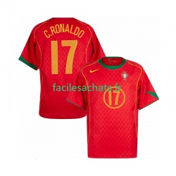 Maillot Portugal Cristiano Ronaldo 17 Retro 2004 Domicile Homme MC