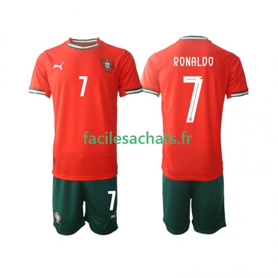 Maillot Portugal Cristiano Ronaldo 7 2025 Domicile Enfant MC