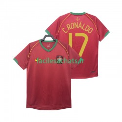 Maillot Portugal Crstiano Ronaldo 17 Retro 2006 Domicile Homme MC