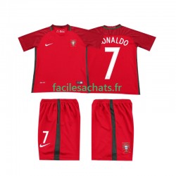 Maillot Portugal RONALDO 7 Retro 2016 Domicile Enfant MC