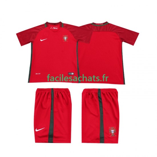 Maillot Portugal Retro 2016 Domicile Enfant MC