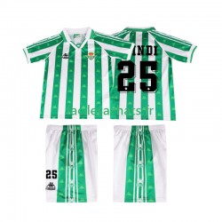 Maillot Real Betis FINIDI 25 Retro 1996 1997 Domicile Enfant MC