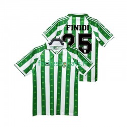 Maillot Real Betis FINIDI 25 Retro 1996 1997 Domicile Homme MC