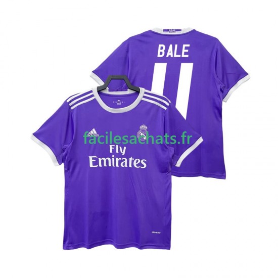 Maillot Real Madrid BALE 11 Retro 2016 2017 Extérieur Homme MC