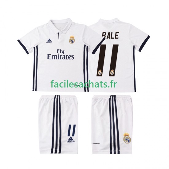 Maillot Real Madrid BALE 11 Retro 2016 2017 Domicile Enfant MC