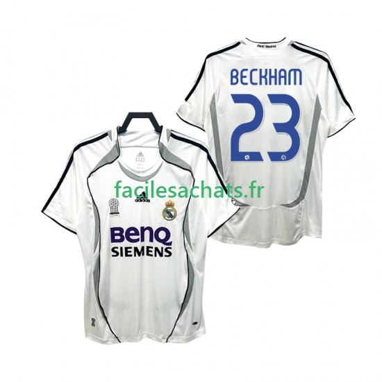 Maillot Real Madrid BECKHAM 23 Retro 2006 2007 Domicile Homme MC