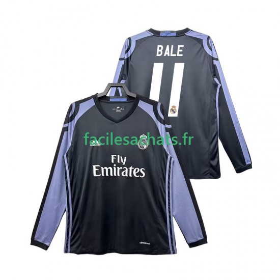 Maillot Real Madrid Bale 11 Retro 2016 2017 3ème Homme ML