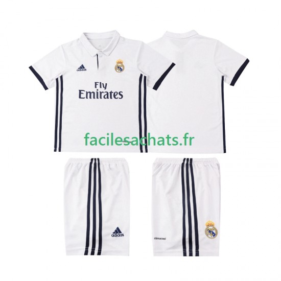 Maillot Real Madrid Retro 2016 2017 Domicile Enfant MC