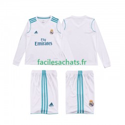 Maillot Real Madrid Retro 2017 2018 Domicile Enfant ML