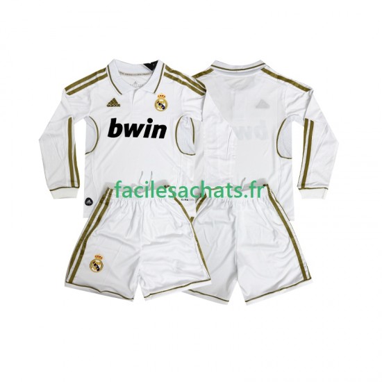 Maillot Real Madrid Retro 2011 2012 Domicile Enfant ML