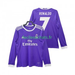 Maillot Real Madrid Cristiano Ronaldo 7 Retro 2016 2017 Extérieur Homme ML Maillot Real Madrid Cristiano Ronaldo 7 Retro 2016 2017 Extérieur Homme ML
