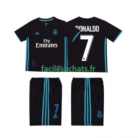 Maillot Real Madrid Cristiano Ronaldo 7 Retro 2017 2018 Extérieur Enfant MC