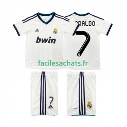 Maillot Real Madrid Cristiano Ronaldo 7 Retro 2012 2013 Domicile Enfant MC