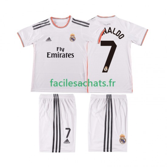 Maillot Real Madrid Cristiano Ronaldo 7 Retro 2013 2014 Domicile Enfant MC