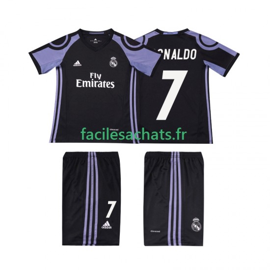 Maillot Real Madrid Cristiano Ronaldo 7 Retro 2016 2017 3ème Enfant MC