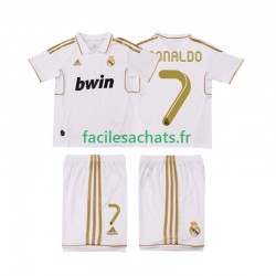 Maillot Real Madrid Cristiano Ronaldo 7 Retro 2011 2012 Domicile Enfant MC
