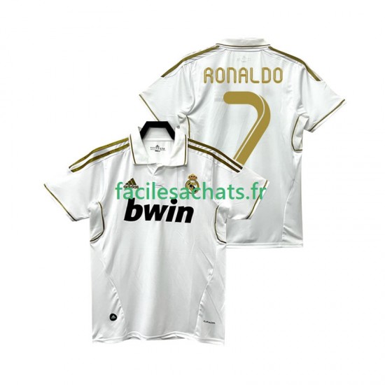 Maillot Real Madrid Cristiano Ronaldo 7 Retro 2011 2012 Domicile Homme MC