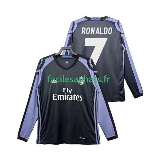 Maillot Real Madrid Cristiano Ronaldo 7 Retro 2016 2017 3ème Homme ML