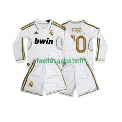 Maillot Real Madrid FIGO 10 Retro 2011 2012 Domicile Enfant ML