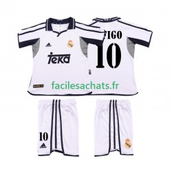 Maillot Real Madrid FIGO 10 Retro 2001 2002 Domicile Enfant MC