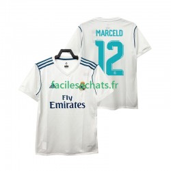 Maillot Real Madrid MARCELD 12 Retro 2017 2018 Domicile Homme MC