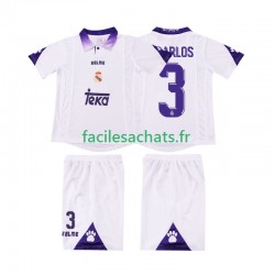 Maillot Real Madrid R CARLOS 3 Retro 1997 1998 Domicile Enfant MC