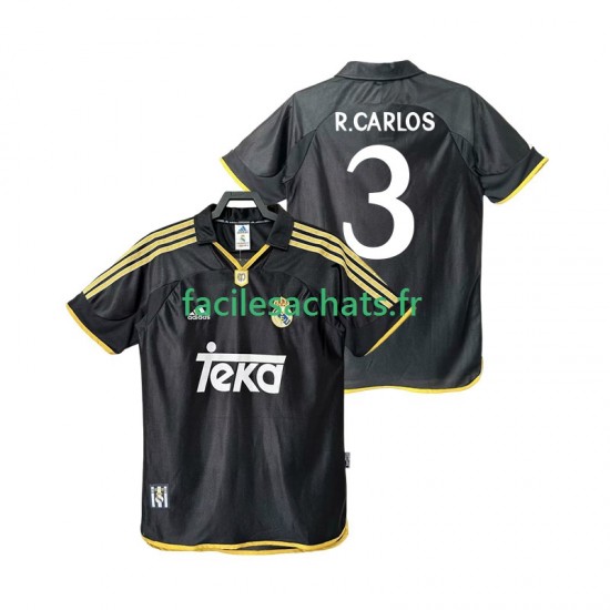 Maillot Real Madrid R.CARLOS 3 Retro 1999 2001 Extérieur Homme MC
