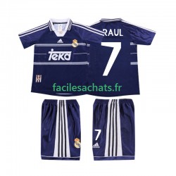 Maillot Real Madrid RAUL 7 Retro 1998 1999 Extérieur Enfant MC