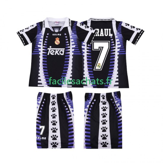 Maillot Real Madrid RAUL 7 Retro 1997 1998 3ème Enfant MC
