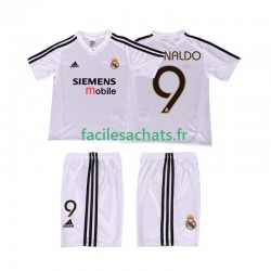 Maillot Real Madrid RONALDO 9 Retro 2004 20025 Domicile Enfant MC Maillot Real Madrid RONALDO 9 Retro 2004 20025 Domicile Enfant MC