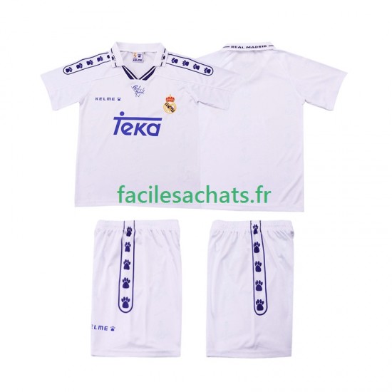 Maillot Real Madrid Retro 1994 1996 Domicile Enfant MC